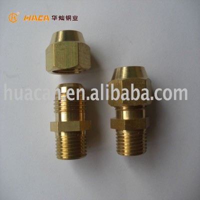 Brass flare connector