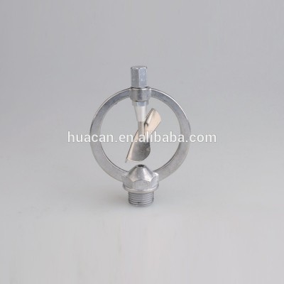 Alloy Butterfly Nozzle 1/2",4 Wing Shape Garden Swing And Rotary Battery Spray Metal Hose Nozzle