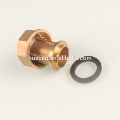 Factory price brass connector 1/2'' gas connector brass pipe fitting brass female gas meter connector