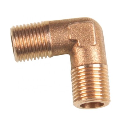 Custom Popular Brass Material 90 Degree Flare Elbow Fitting With Double Male Thread